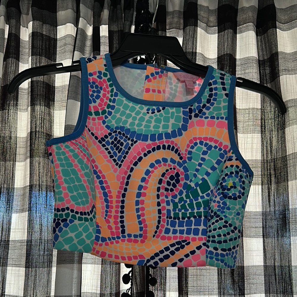 Colorful Mosaic Crop Top